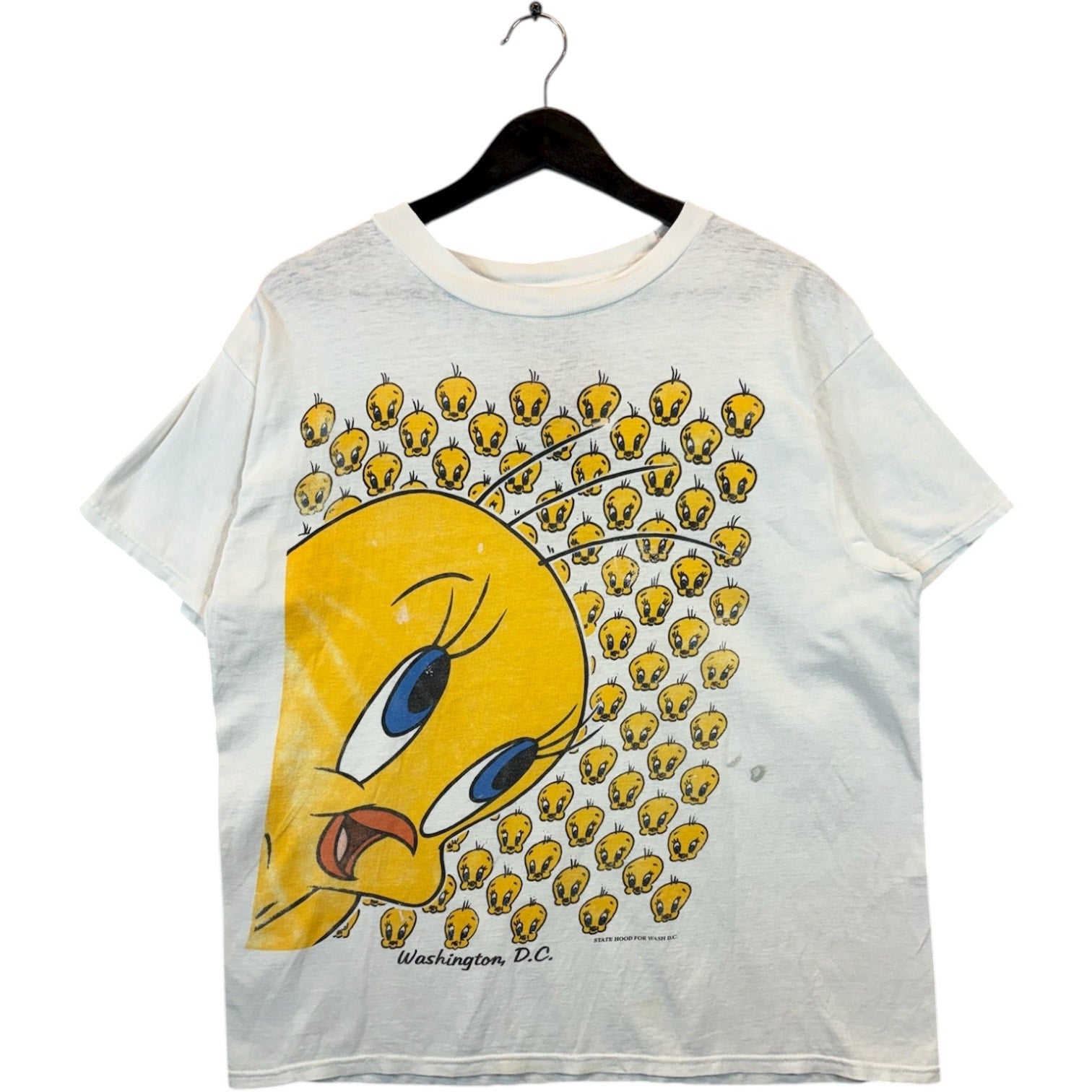Vintage Tweety Bird Allover Print T-Shirt