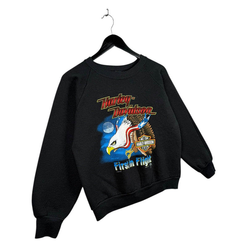 Vintage Harley Davidson Flight Eagle Graphic Crewneck