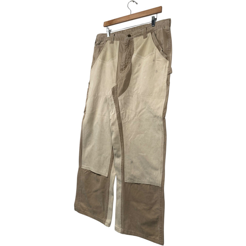 Vintage Carhartt Cut & Sew Double Knee Carpenter Pants 35x30