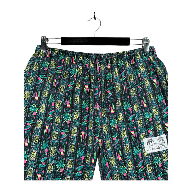 Vintage Aloha Hawaiian Baggy Athletic Shorts 32