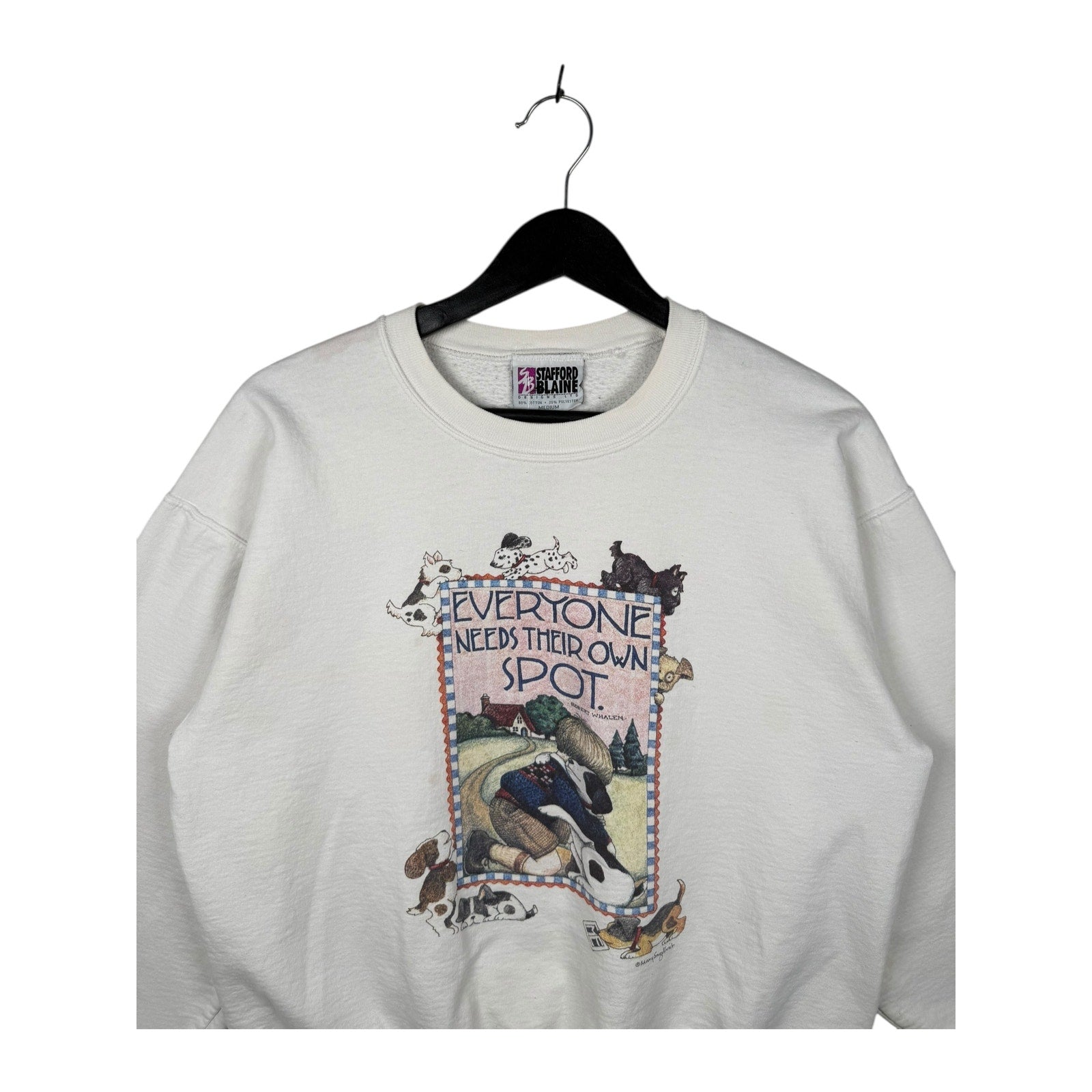 Vintage Everyone Needs Their Own Spot Dog Crewneck