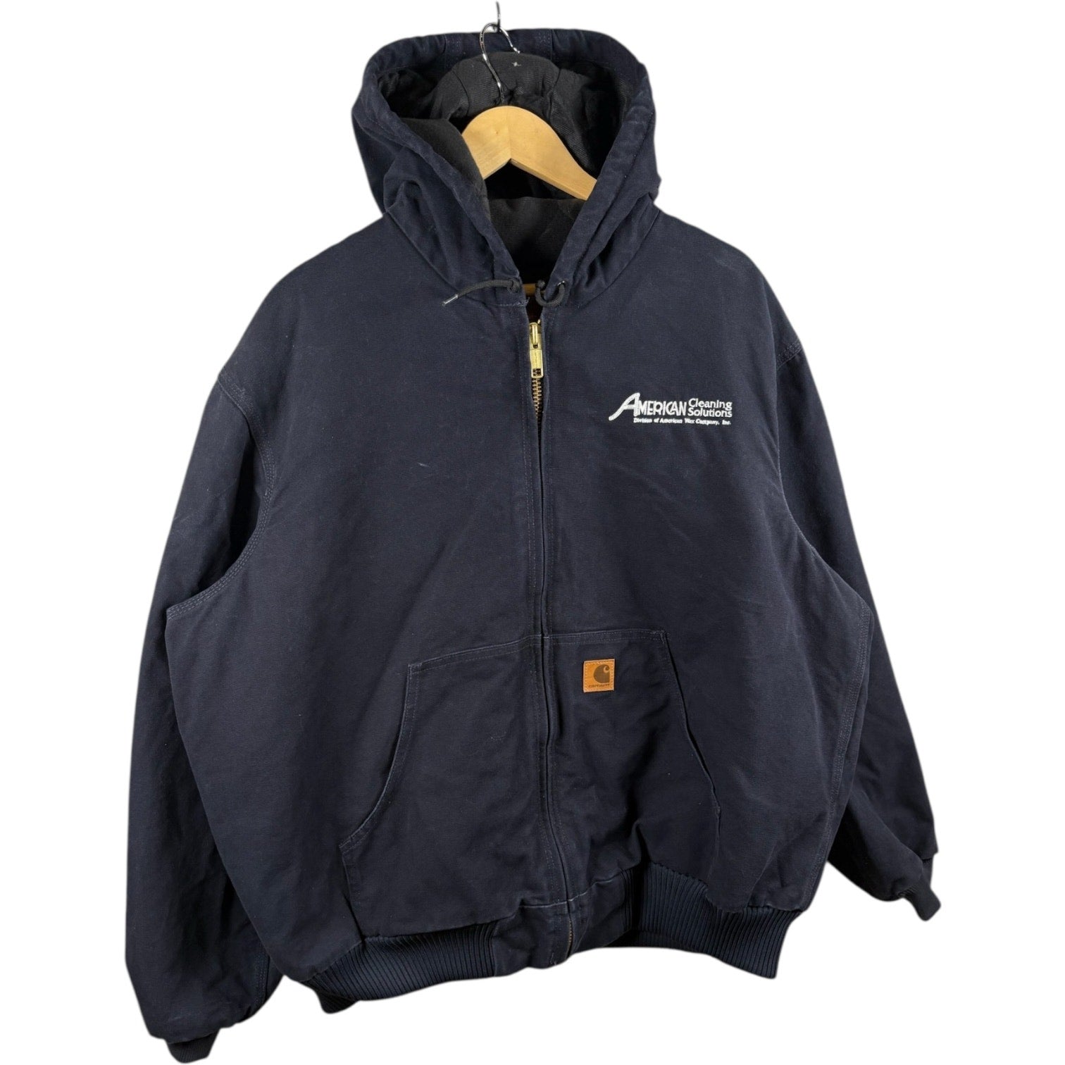 Vintage Carhartt Quilted Full Zip Hooded Workwear Jacket