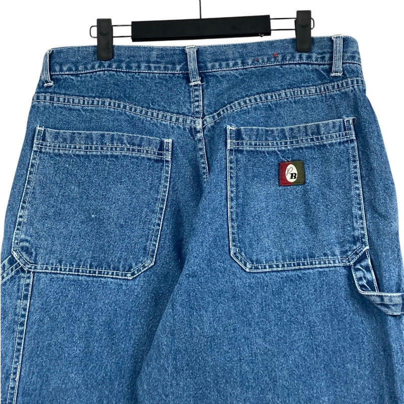 Vintage Retro Blues Denim Shorts 36