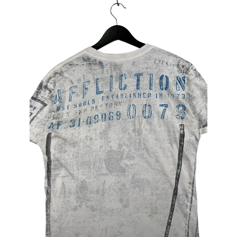 Vintage Affliction Lost Souls T-Shirt Large
