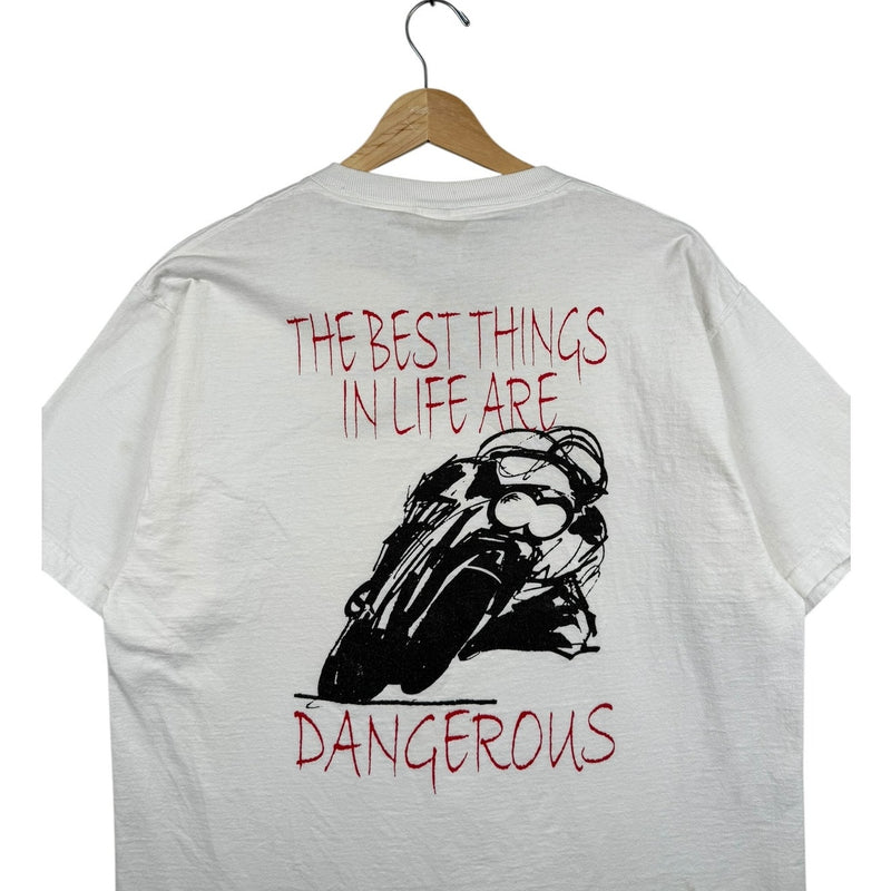 Vintage Dangerous Designs Motorcycle T-Shirt