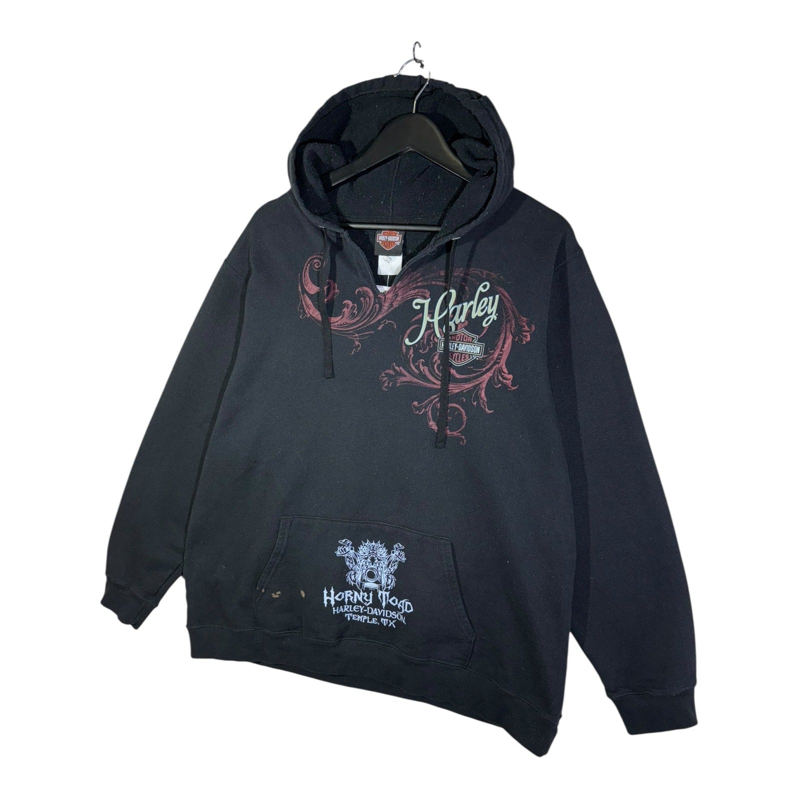 Vintage Harley Davidson Horny Toad Temple TX Hoodie