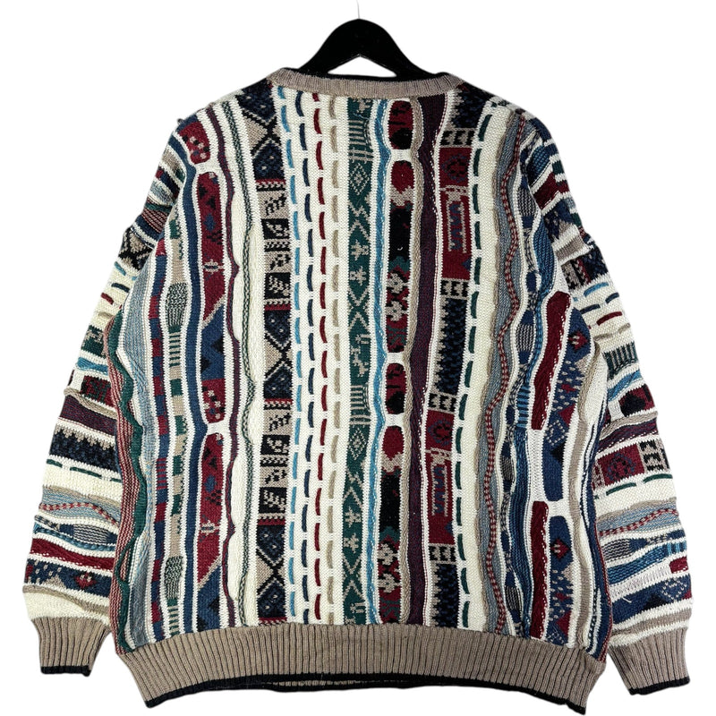Vintage Coogi 3D Knit Wool Sweater