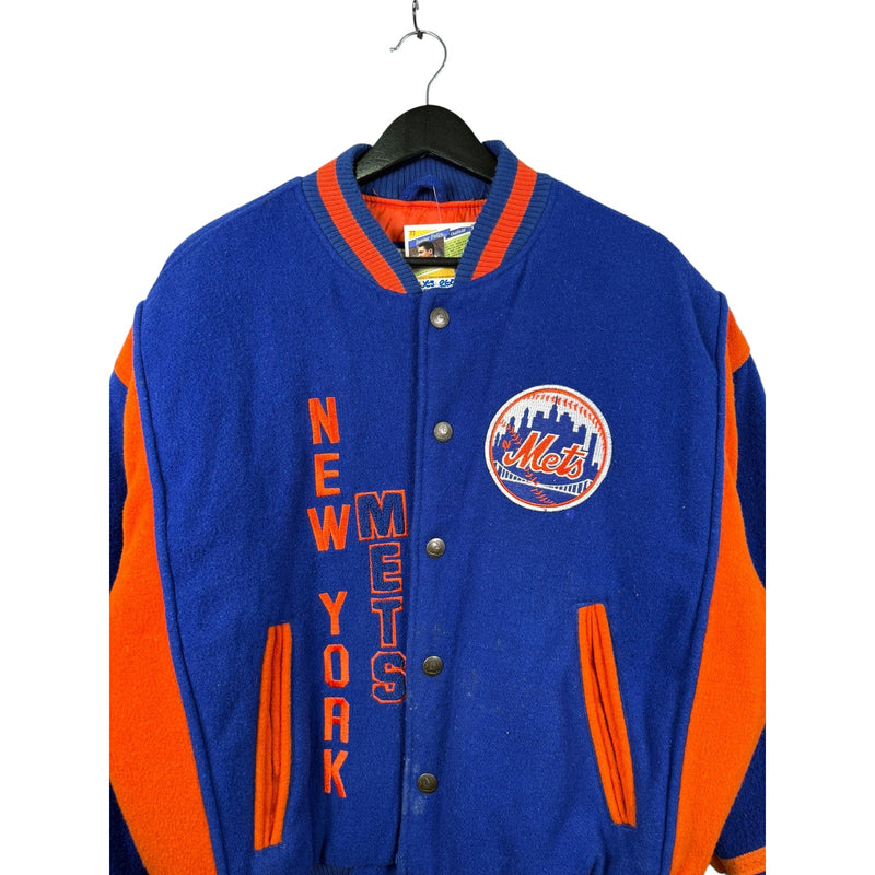 Vintage New York METS MLB Baseball Varsity Jacket