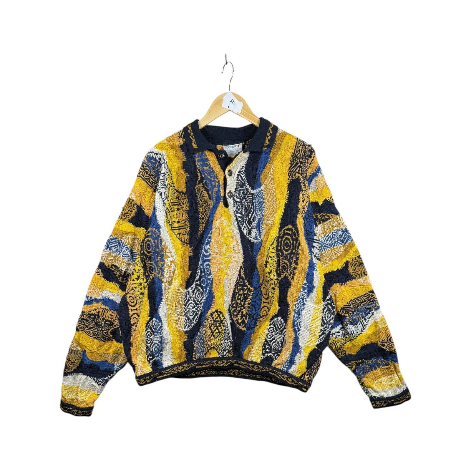Vintage COOGI Henley Pullover Sweatshirt