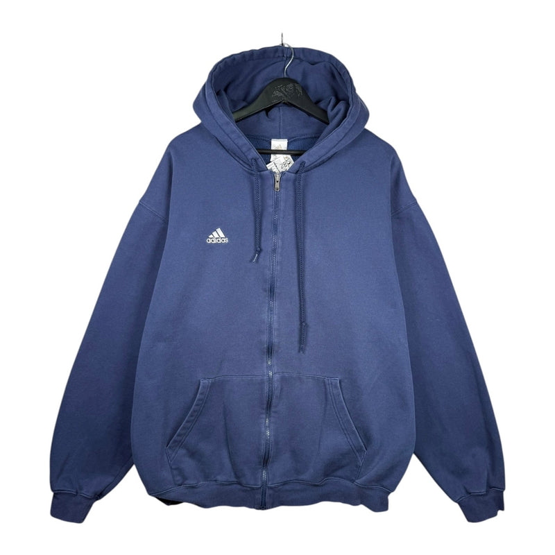 Vintage Adidas Drawstring Full Zip Hoodie