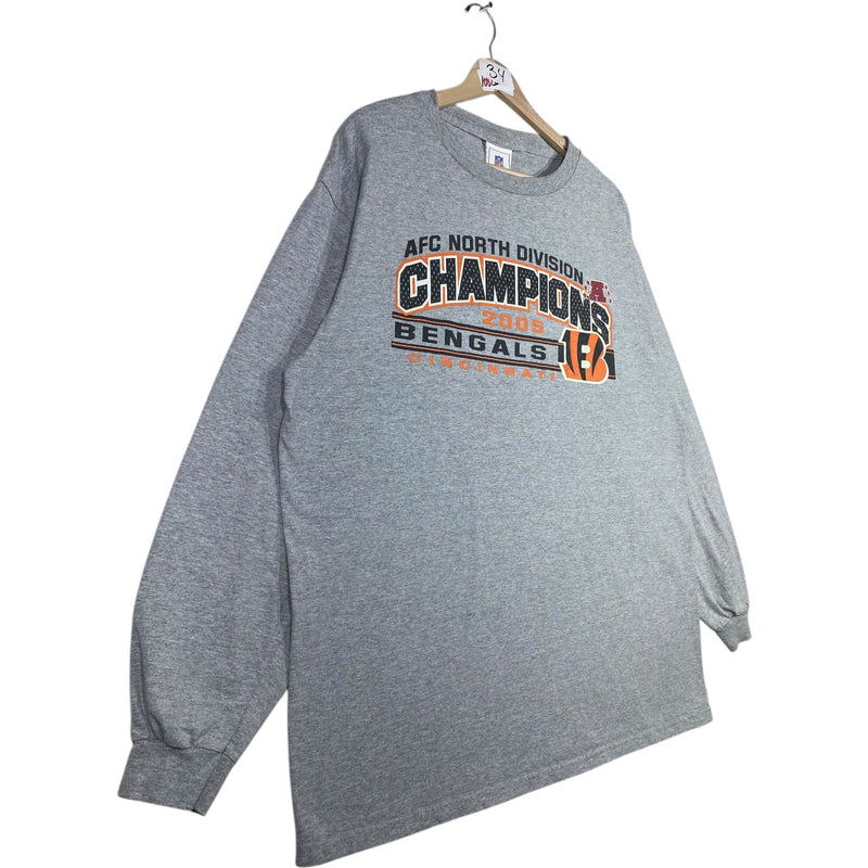 Vintage Cincinnati Bengals 2005 AFC Champions Long Sleeve T-Shirt