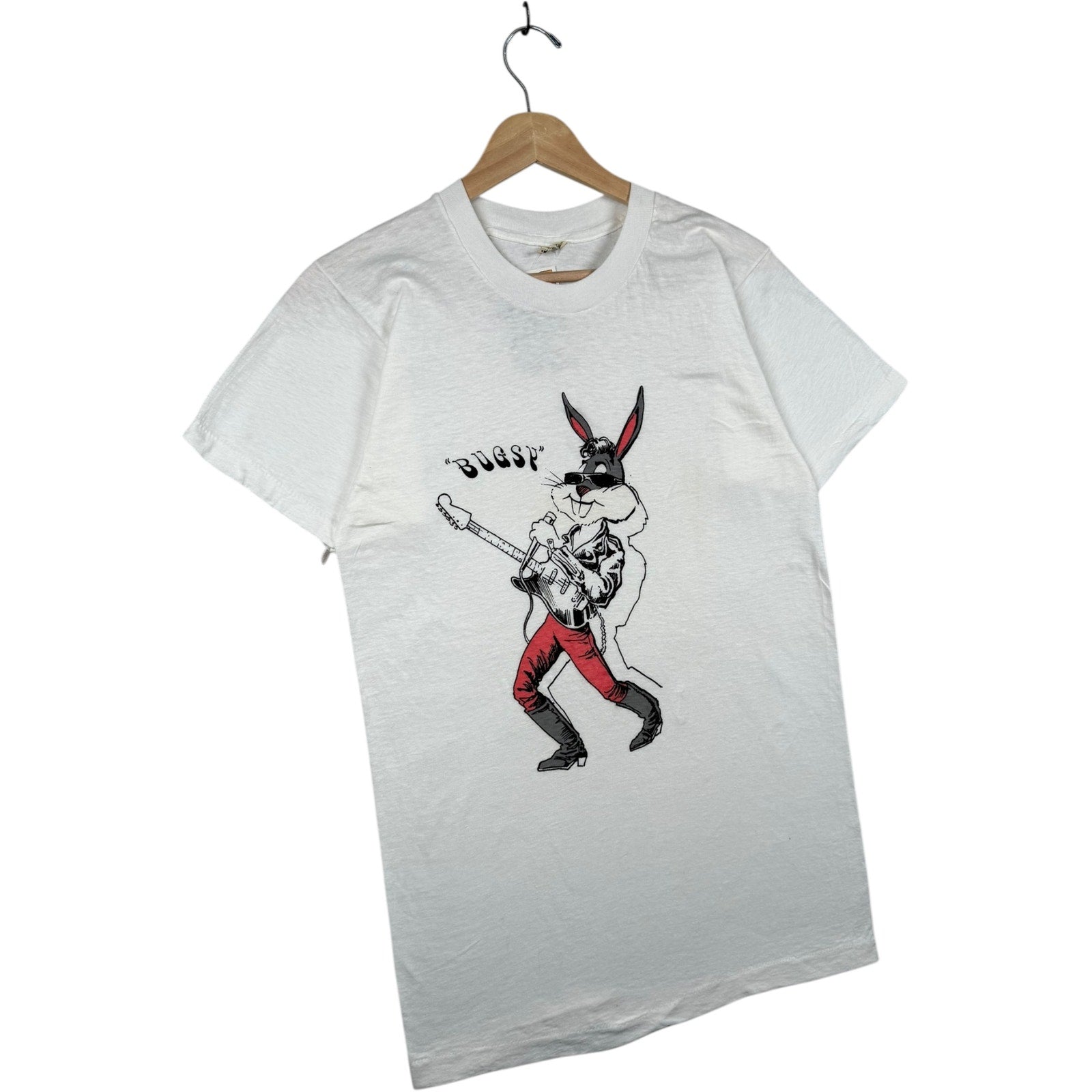 Vintage Looney Tunes Bugs Bunny Bugsy Guitar T-Shirt