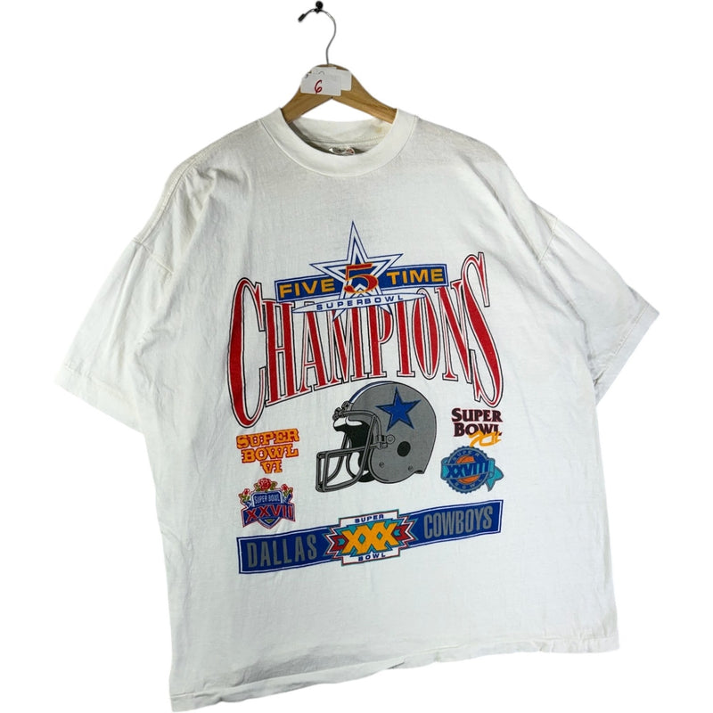 Vintage Dallas Cowboys Five Time Champion NFL Graphic T-Shirt