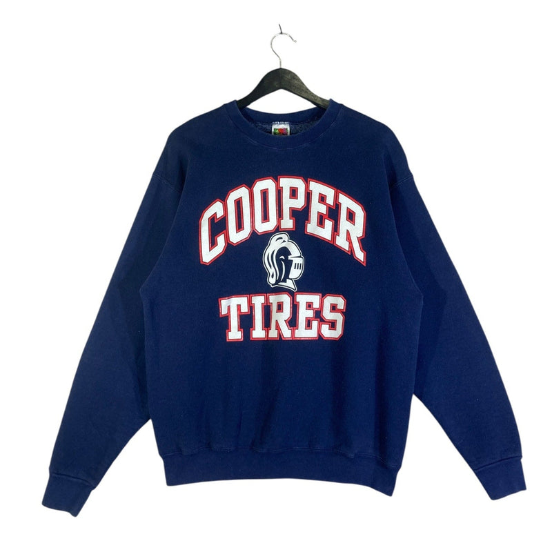 Vintage Cooper Tires Chest Spellout Crewneck