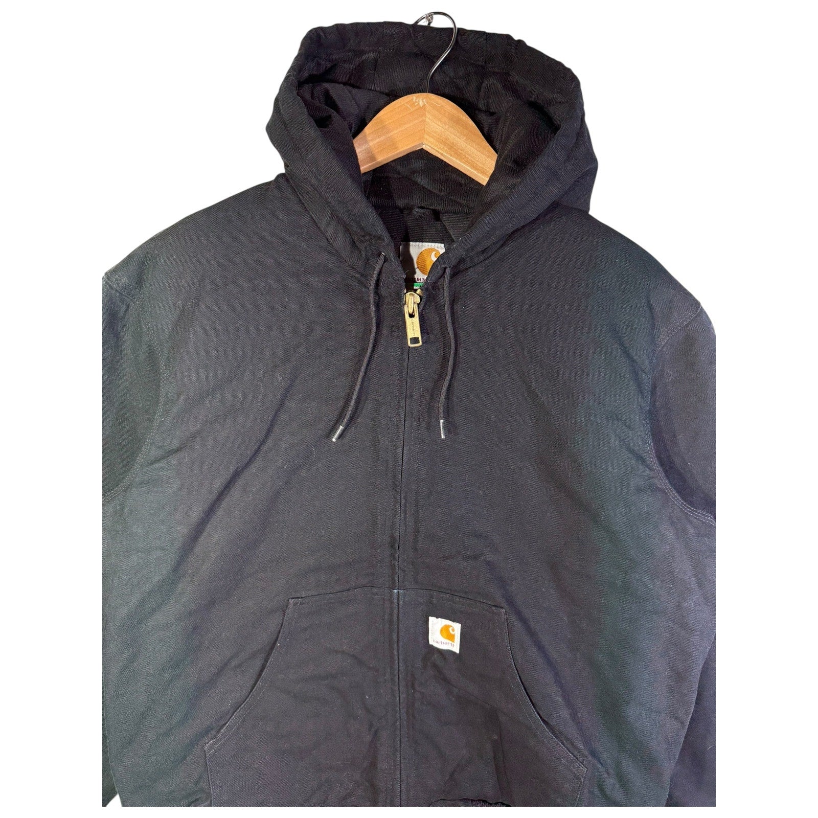 Vintage Carhartt Thermal-Lined Full Zip Hoodie