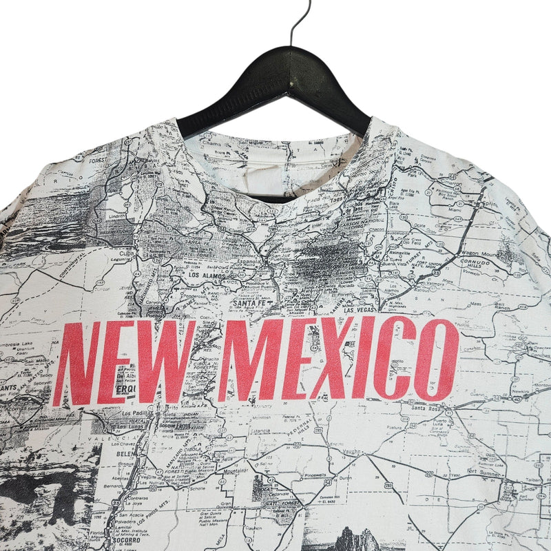 Vintage New Mexico Map AOP T-Shirt