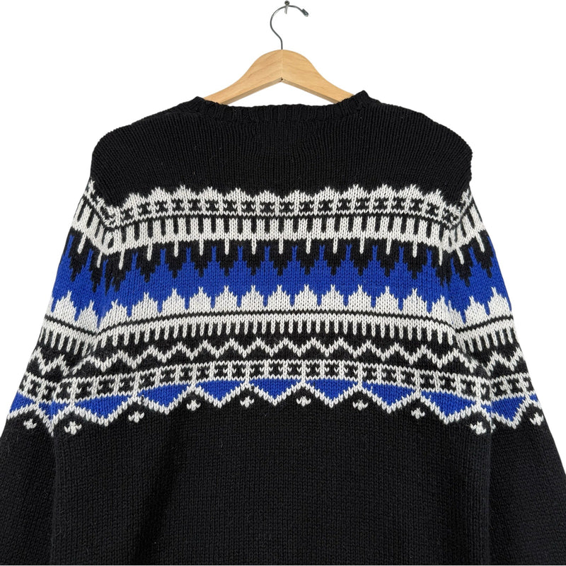 Vintage Polo Ralph Lauren Wrap Around Patterned Sweater