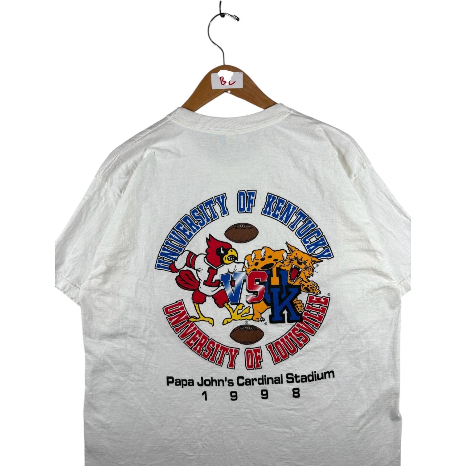 Vintage University Kentucky VS. Louisville T-Shirt 1998