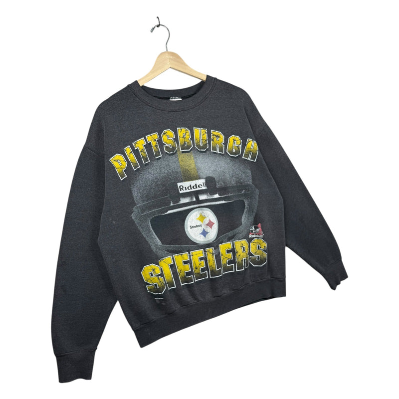 Vintage Pittsburgh Steelers Riddell Helmet Crewneck