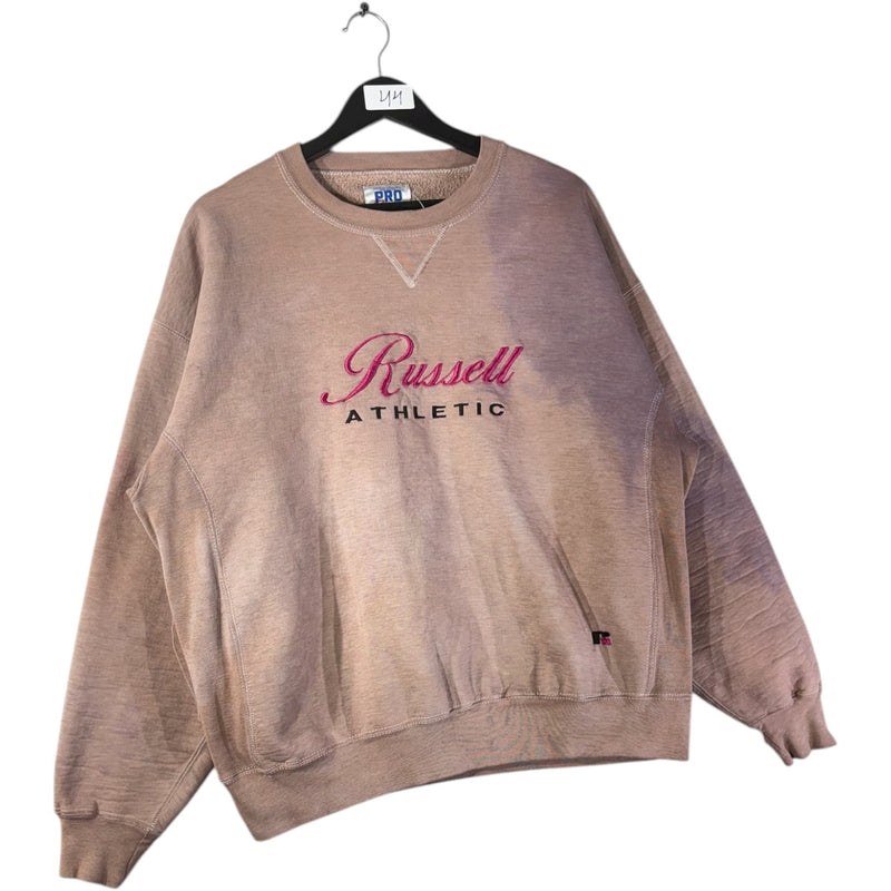 Vintage Russell Athletic Embroidered Spell Out Logo Crewneck