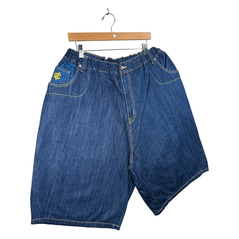 Vintage Utility Denim Shorts 36