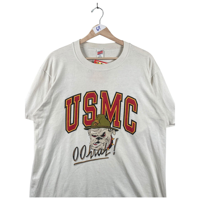 Vintage USMC Oorah Bulldog Marine Military T-Shirt
