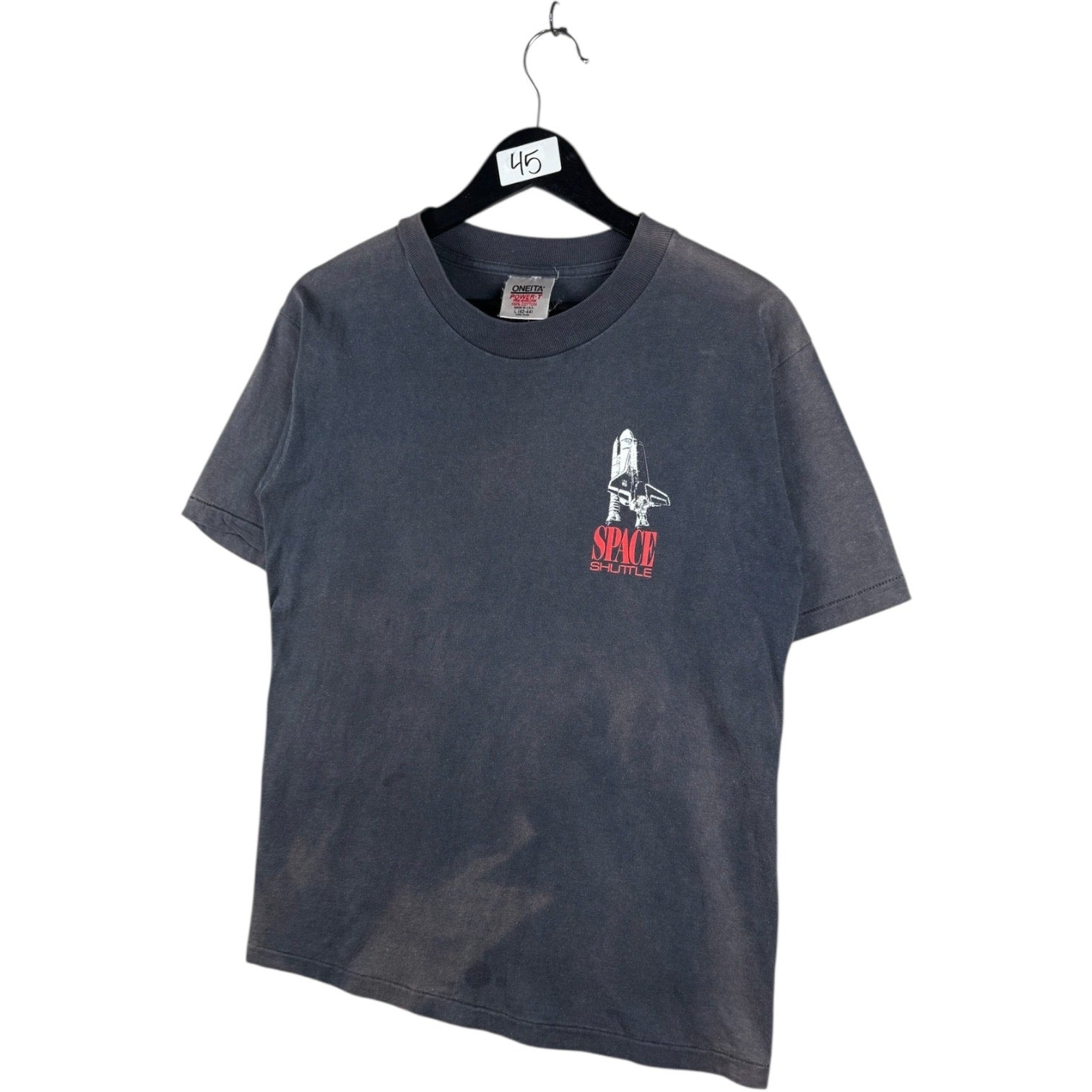 Vintage Space Shuttle Graphic Print T-Shirt