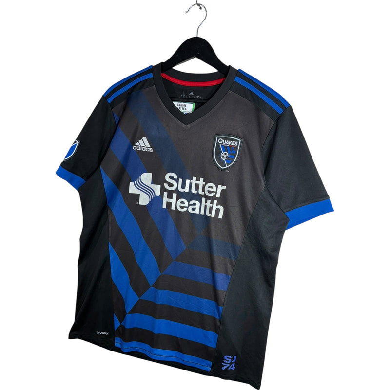 Vintage Adidas Sutter Health Quakes San Jose Jersey
