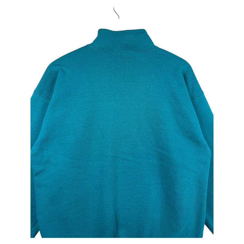 Vintage Disney Donald Duck Quarter Zip Pullover Sweatshirt