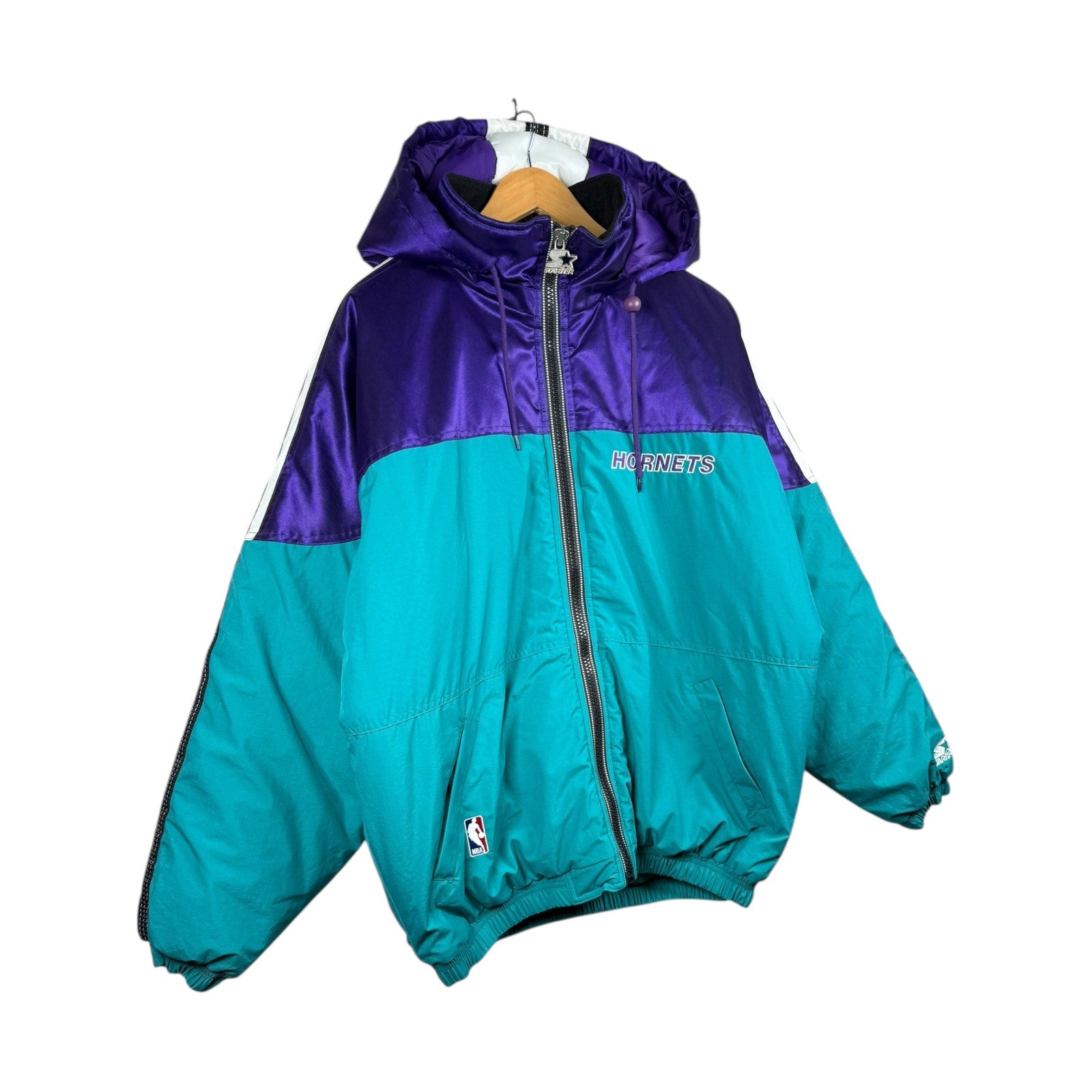 Vintage Starter Charlotte Hornets NBA Hooded Windbreaker