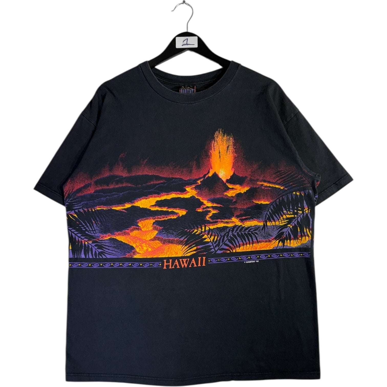 Vintage Hawaii Volcano Lava Graphic T-Shirt