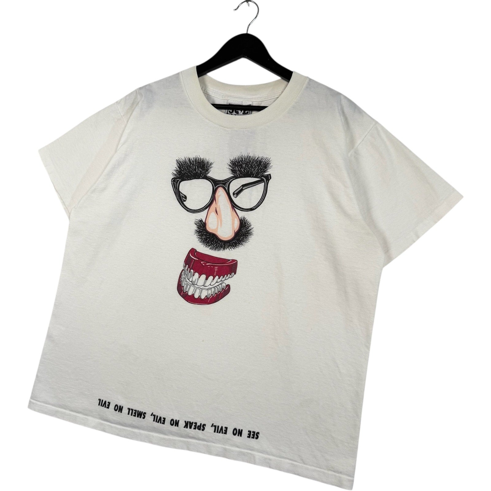 Vintage Joe Boxer "Smell On Evil" Quote Tee