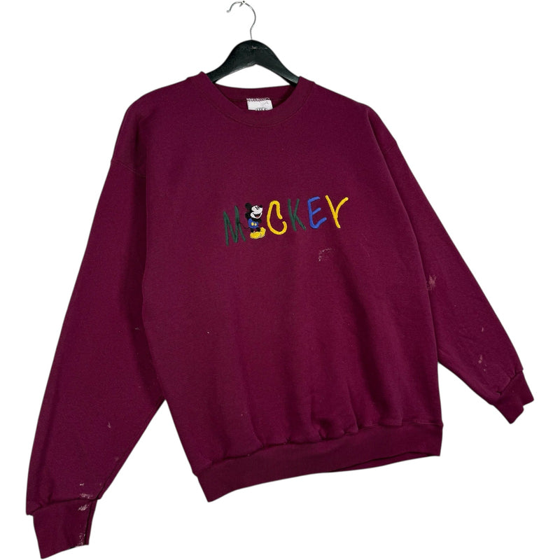 Vintage Disney Mickey Mouse Spellout Crewneck