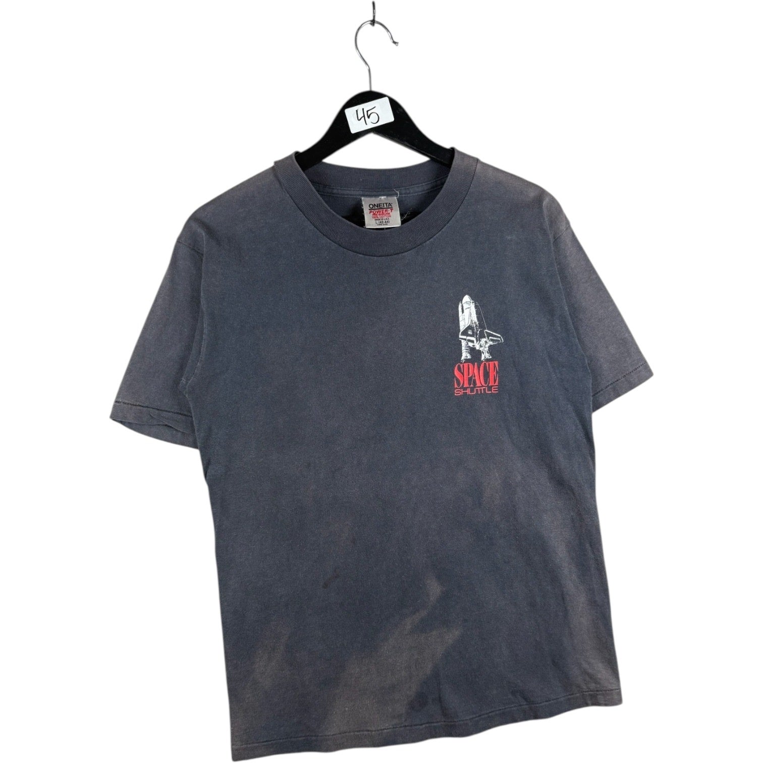 Vintage Space Shuttle Graphic Print T-Shirt