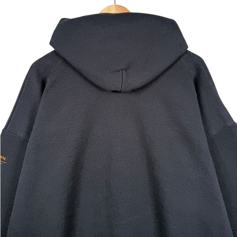 Vintage Harley Davidson Chest Logo Zip-Up Hoodie