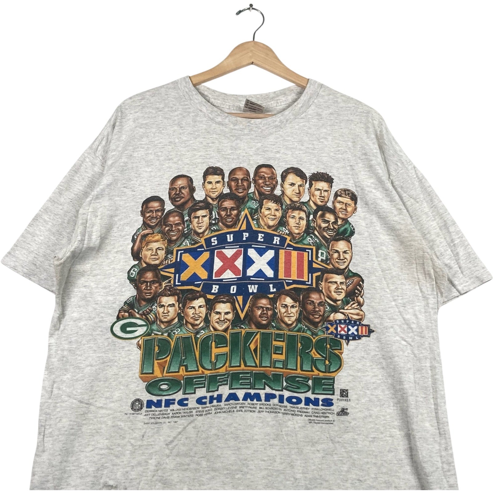Vintage Green Bay Packers Super Bowl XXXI Champions 1997 Tee