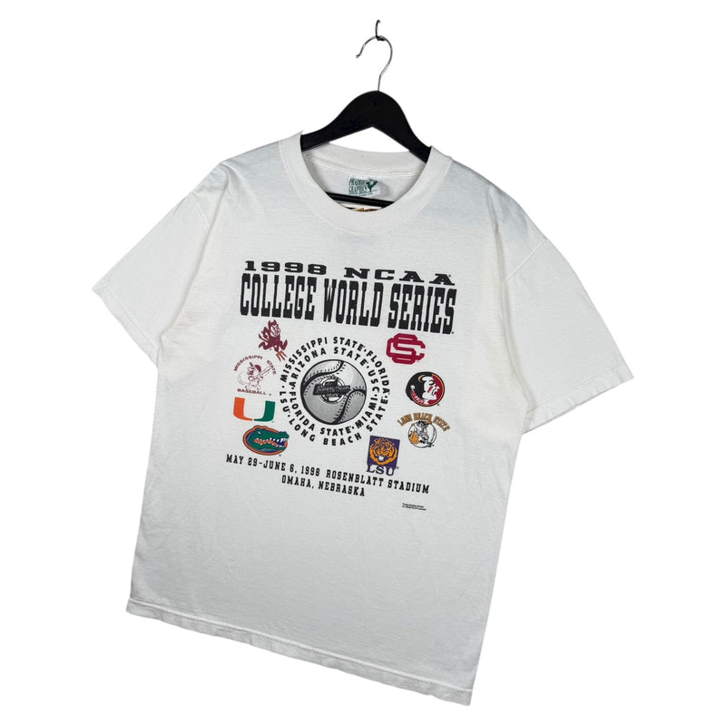 Vintage NCAA College World Series Nebraska T-Shirt 1998