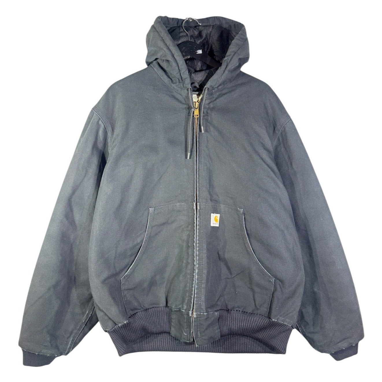 Vintage Carhartt Canvas Hooded Full Zip Workwear Jacket