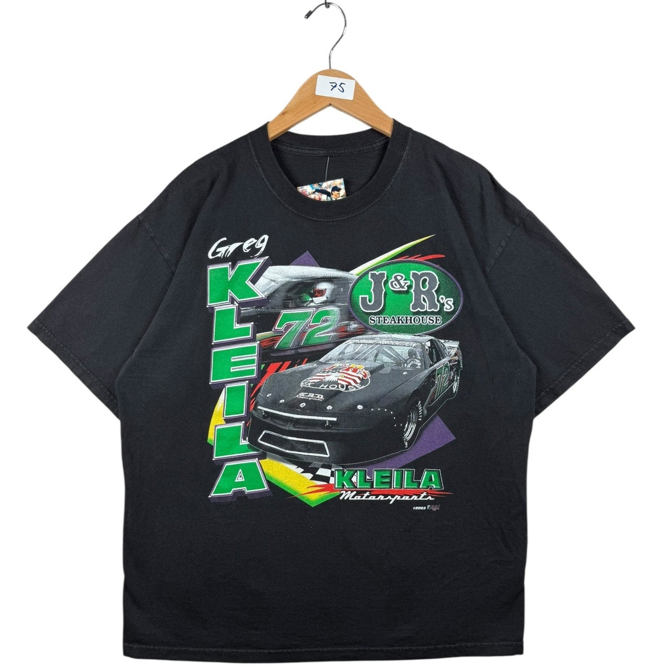 Vintage NASCAR Greg Kleila Motorsports J&R's Steakhouse T-Shirt