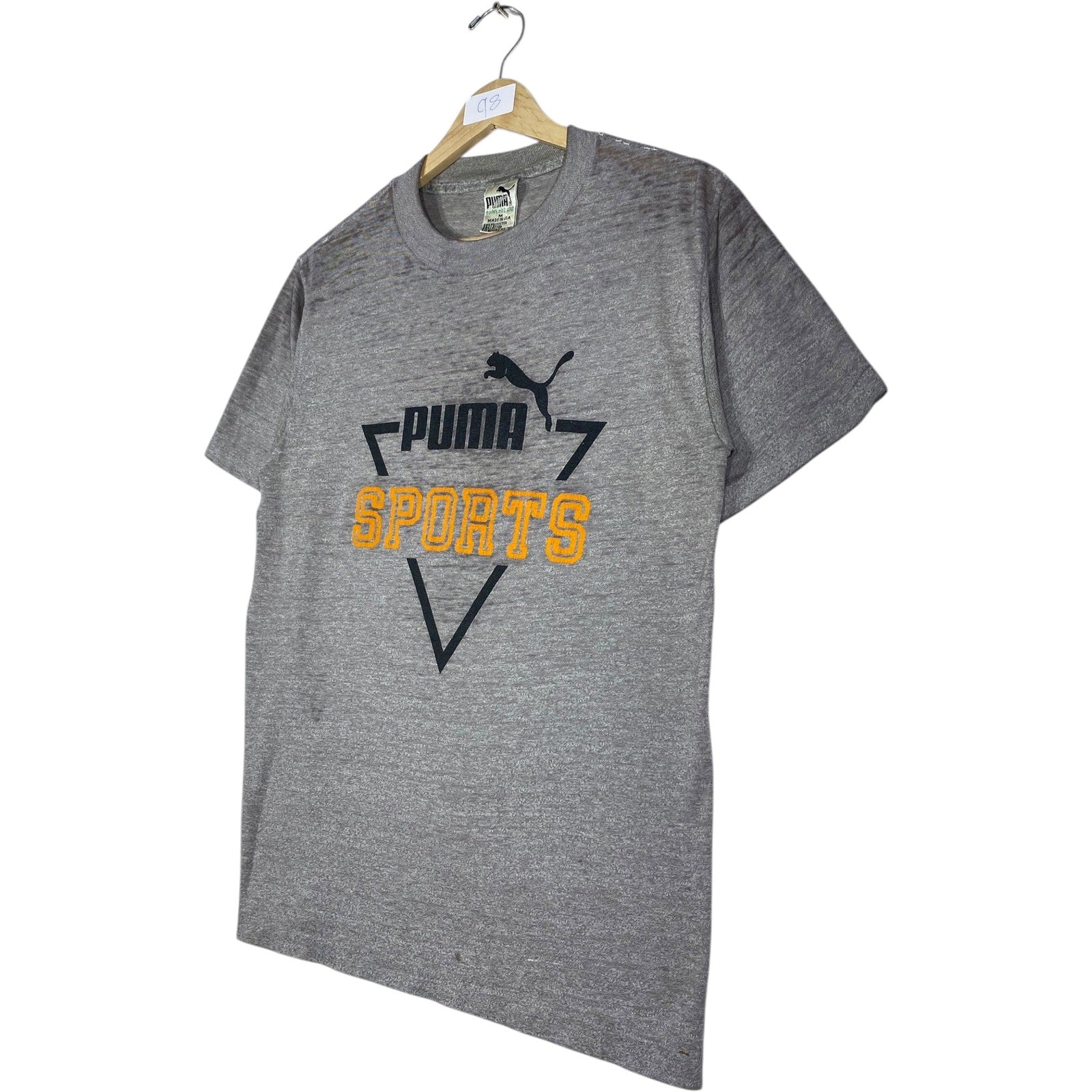 Vintage Puma Sports Big Logo Print T-Shirt