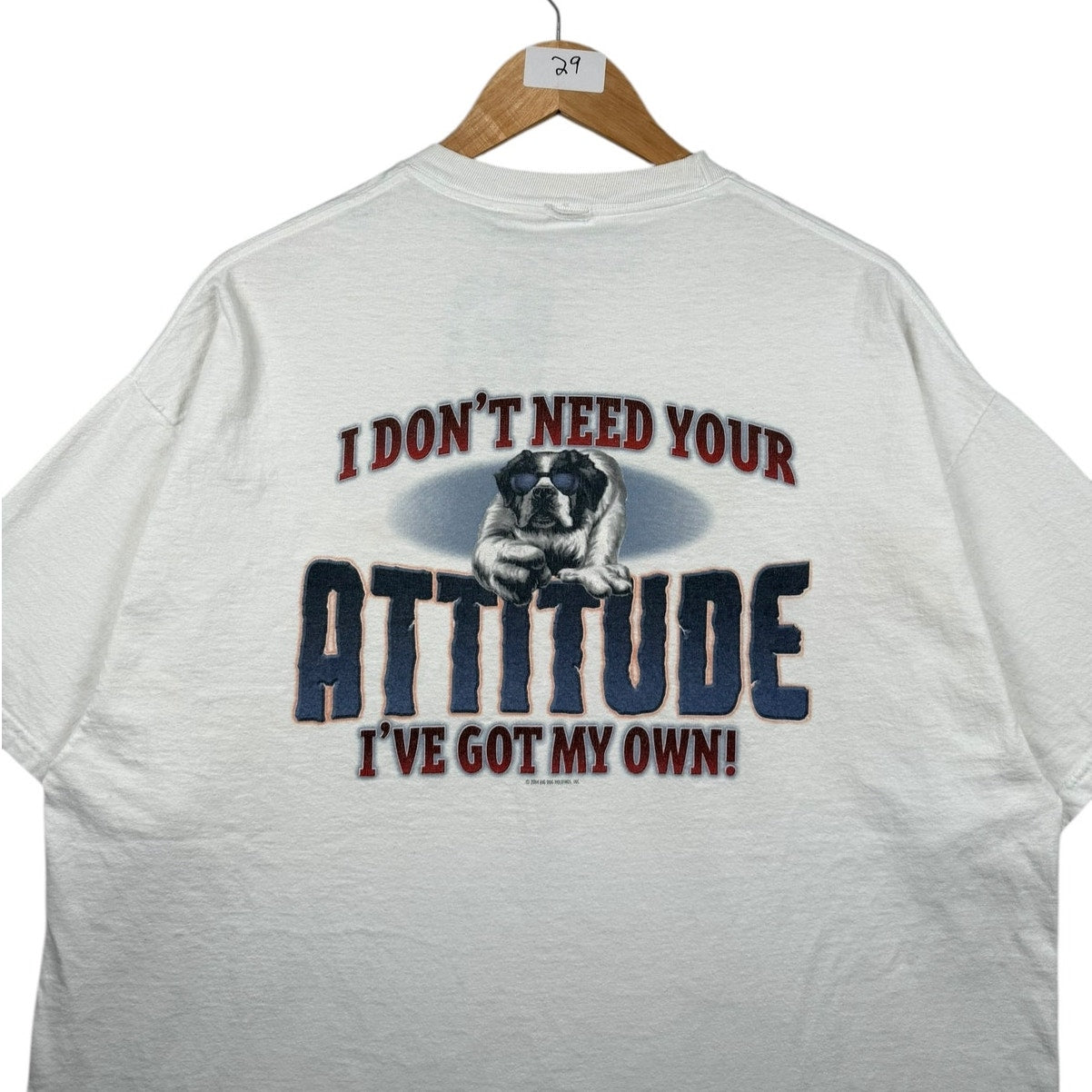 Vintage Big Dogs Attitude Graphic T-Shirt