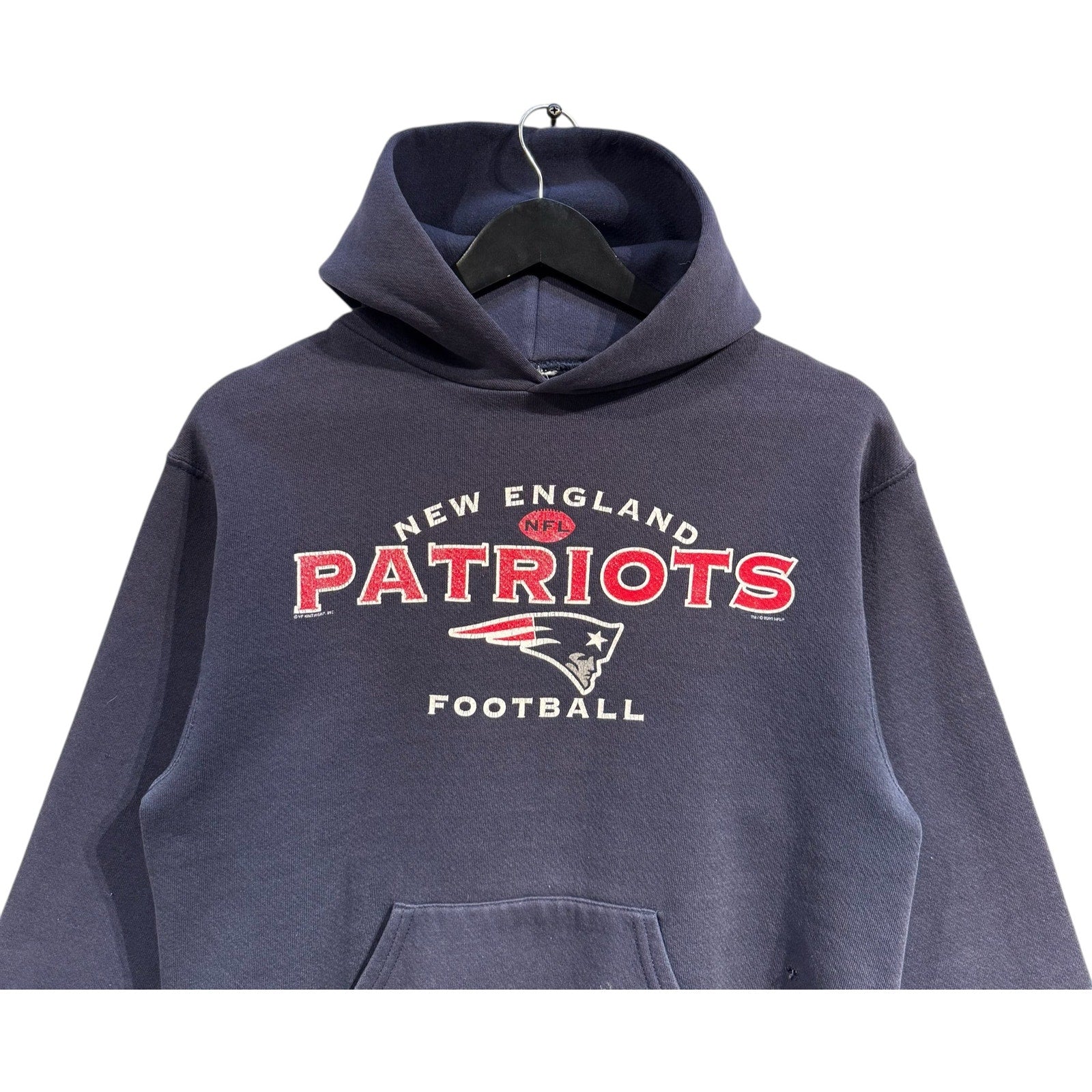 Vintage New England Patriots Spellout NFL Hoodie