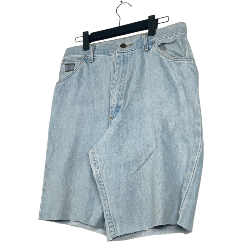 Vintage Women's Wrangler Light Wash Denim Shorts 30