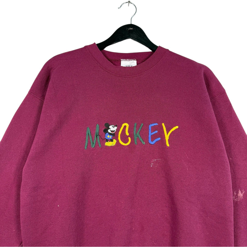 Vintage Disney Mickey Mouse Spellout Crewneck