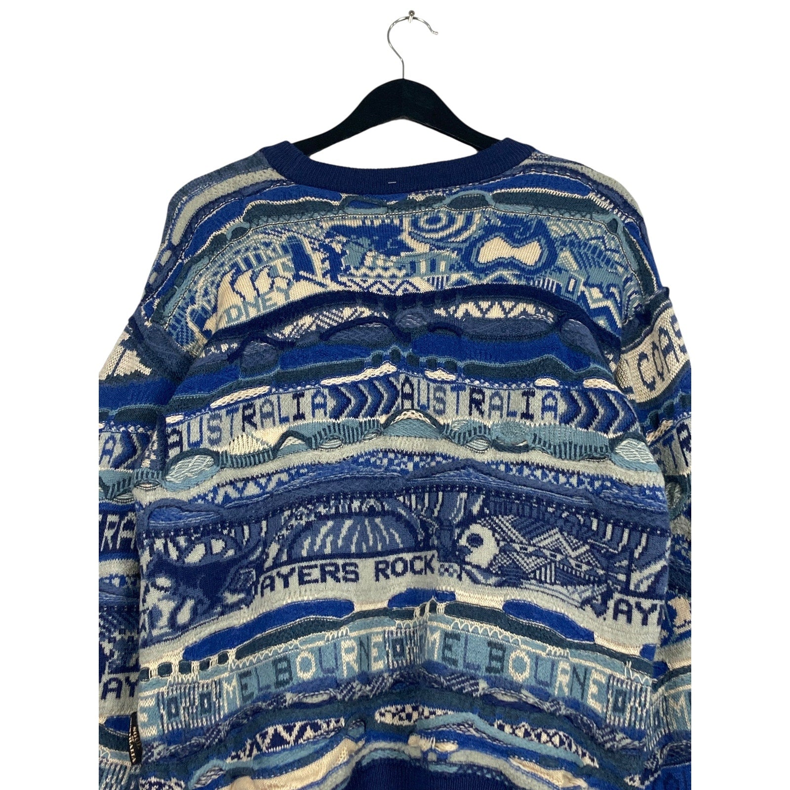 Vintage Soul Of Australia 3D Knit Spellout Sweater