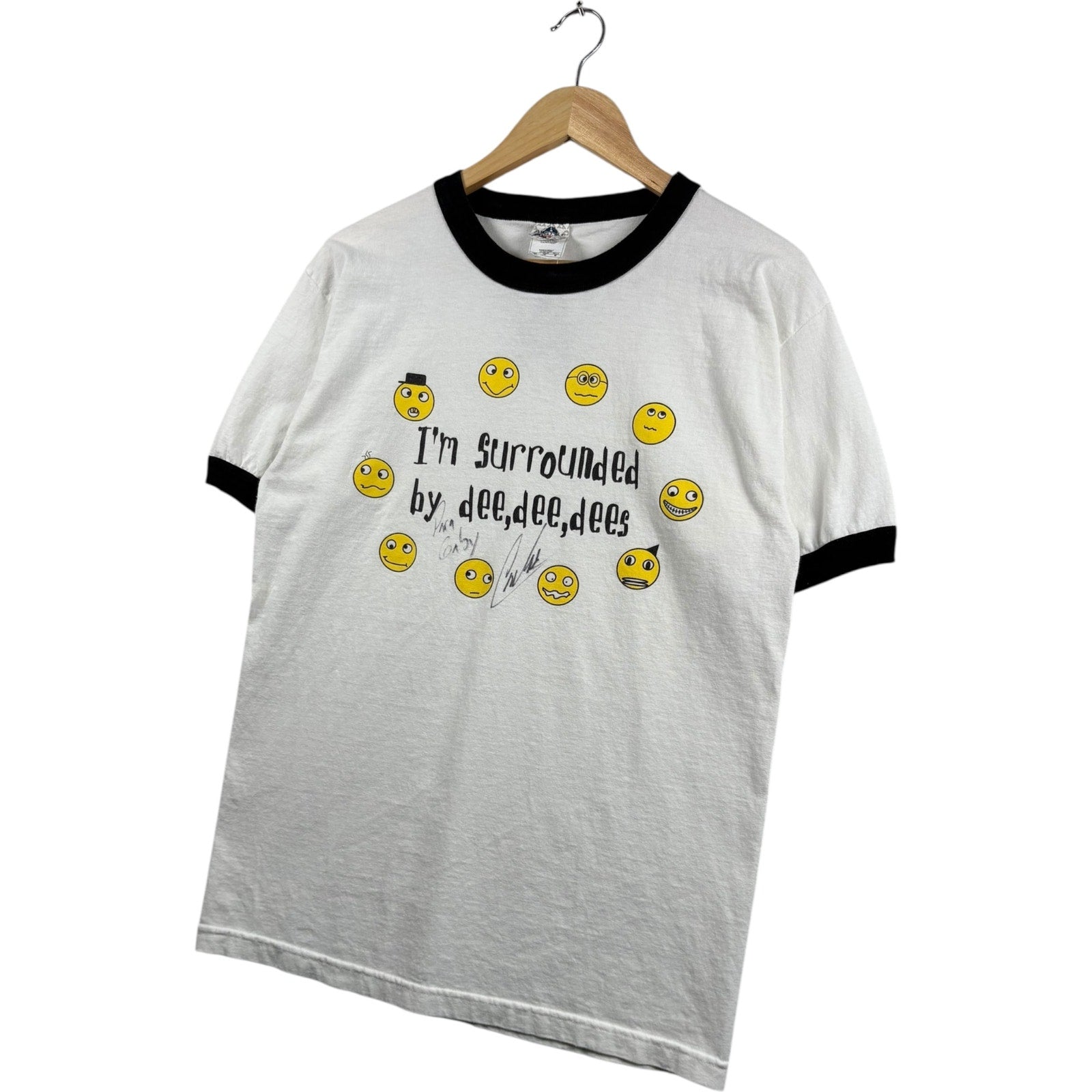 Vintage Alstyle Smileys Ringer T-Shirt