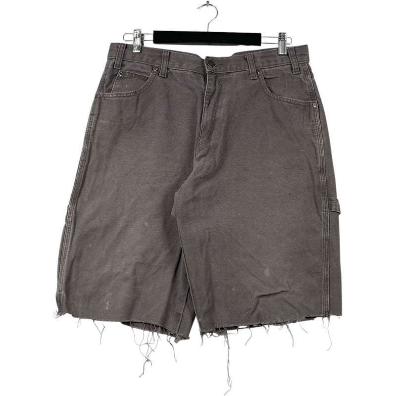 Vintage Dickies Denim Raw Hem Carpenter Shorts 36