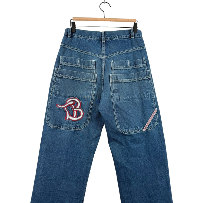 Vintage WXY JNCO Style Straight Leg Denim Jeans 30x31