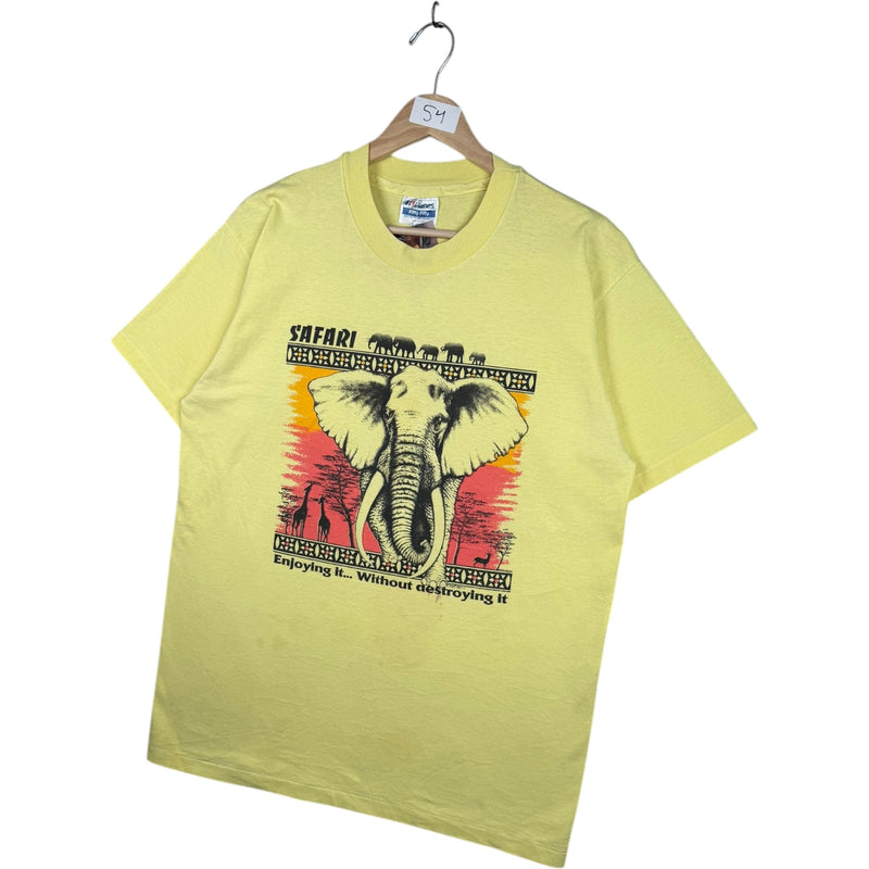 Vintage Safari Elephant Graphic T-Shirt
