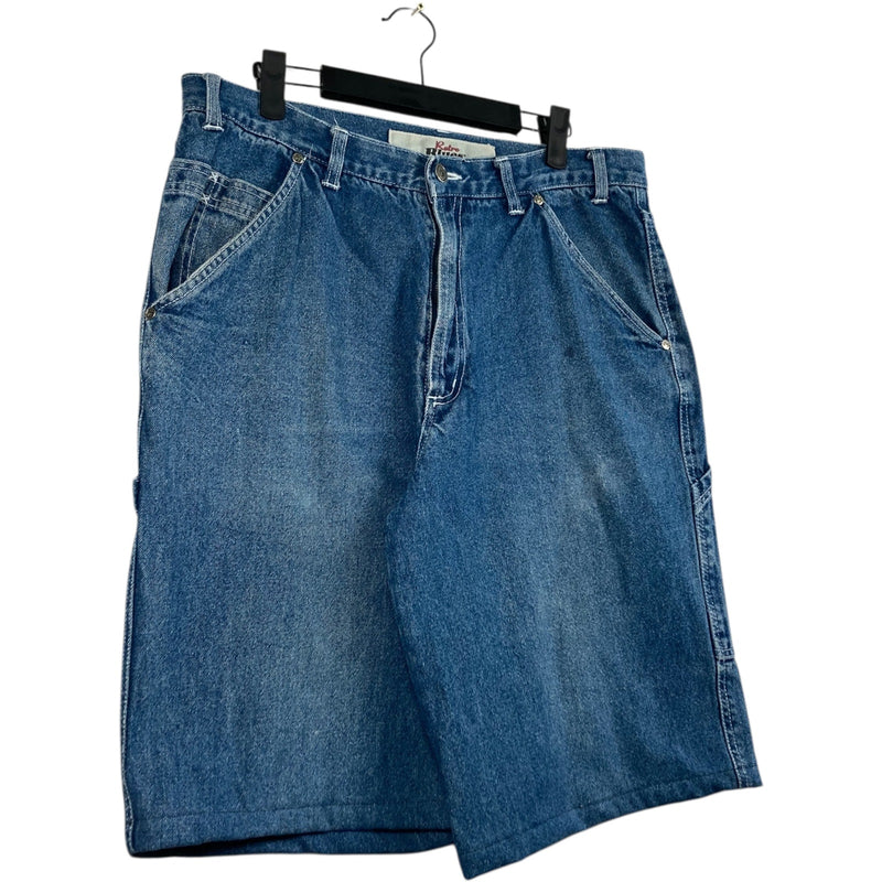 Vintage Retro Blues Denim Shorts 36